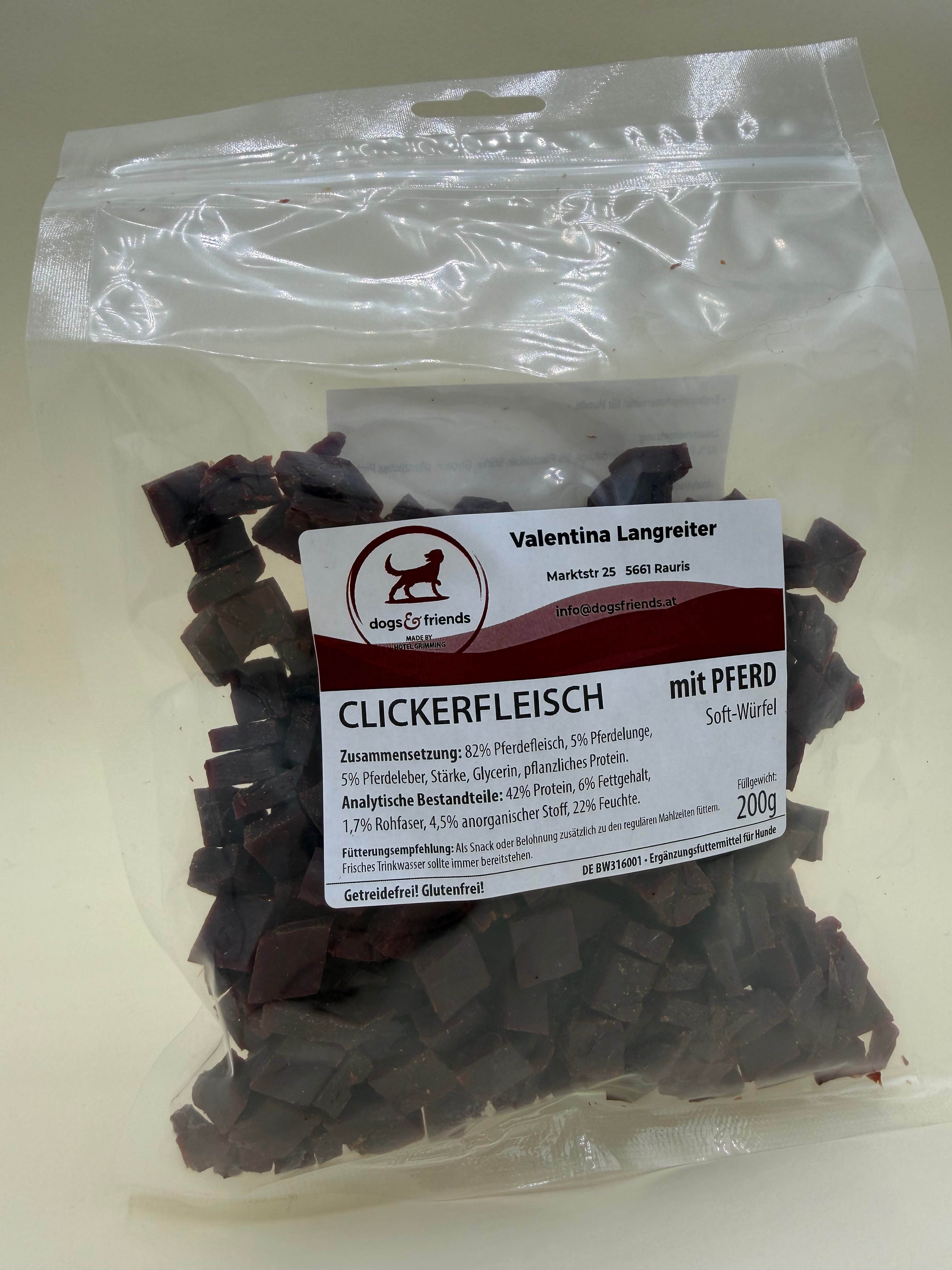 dogs&friends Clickerfleisch mit Pferd