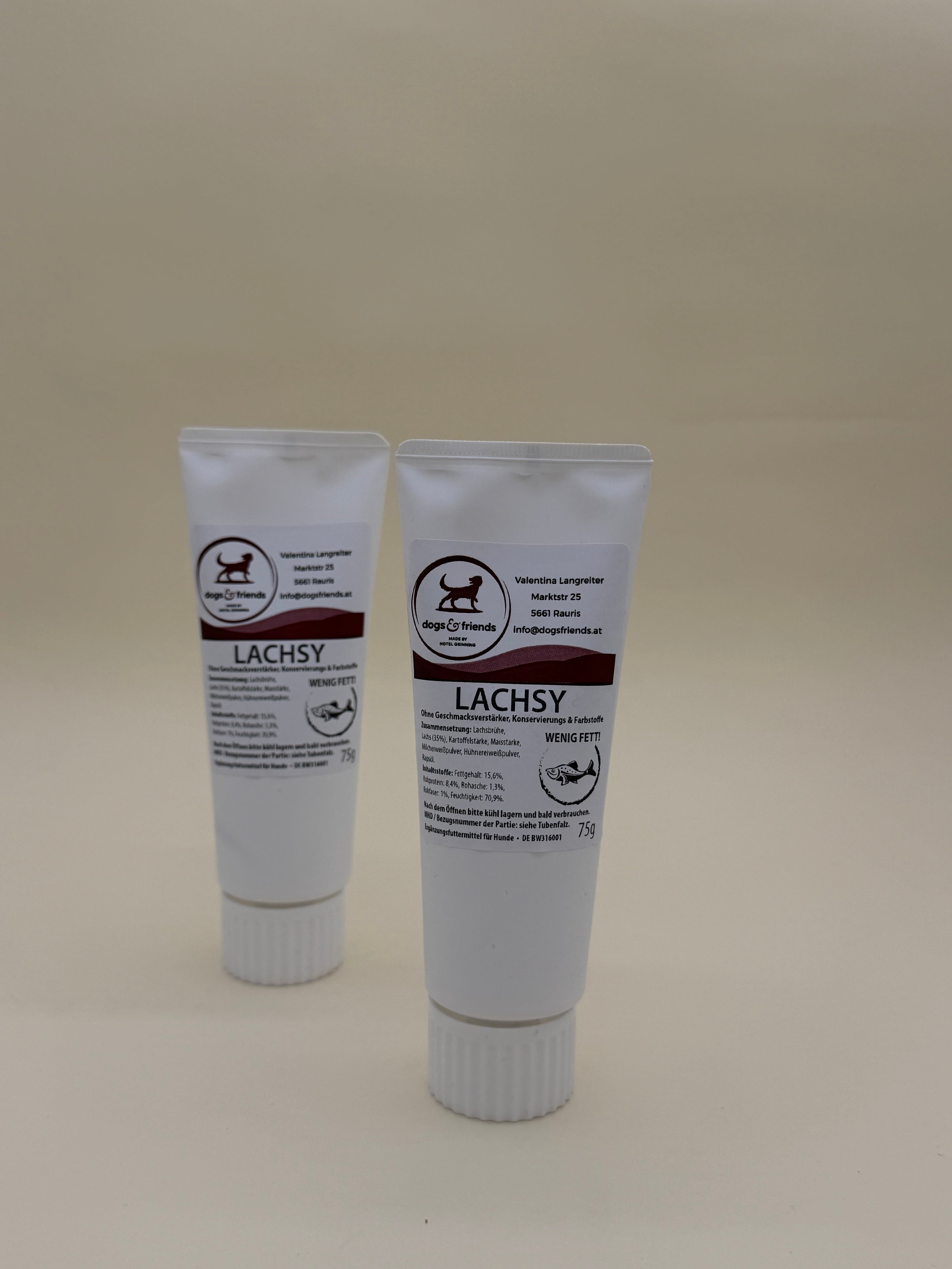 dogs&friends Tube „Lachsy” 75g