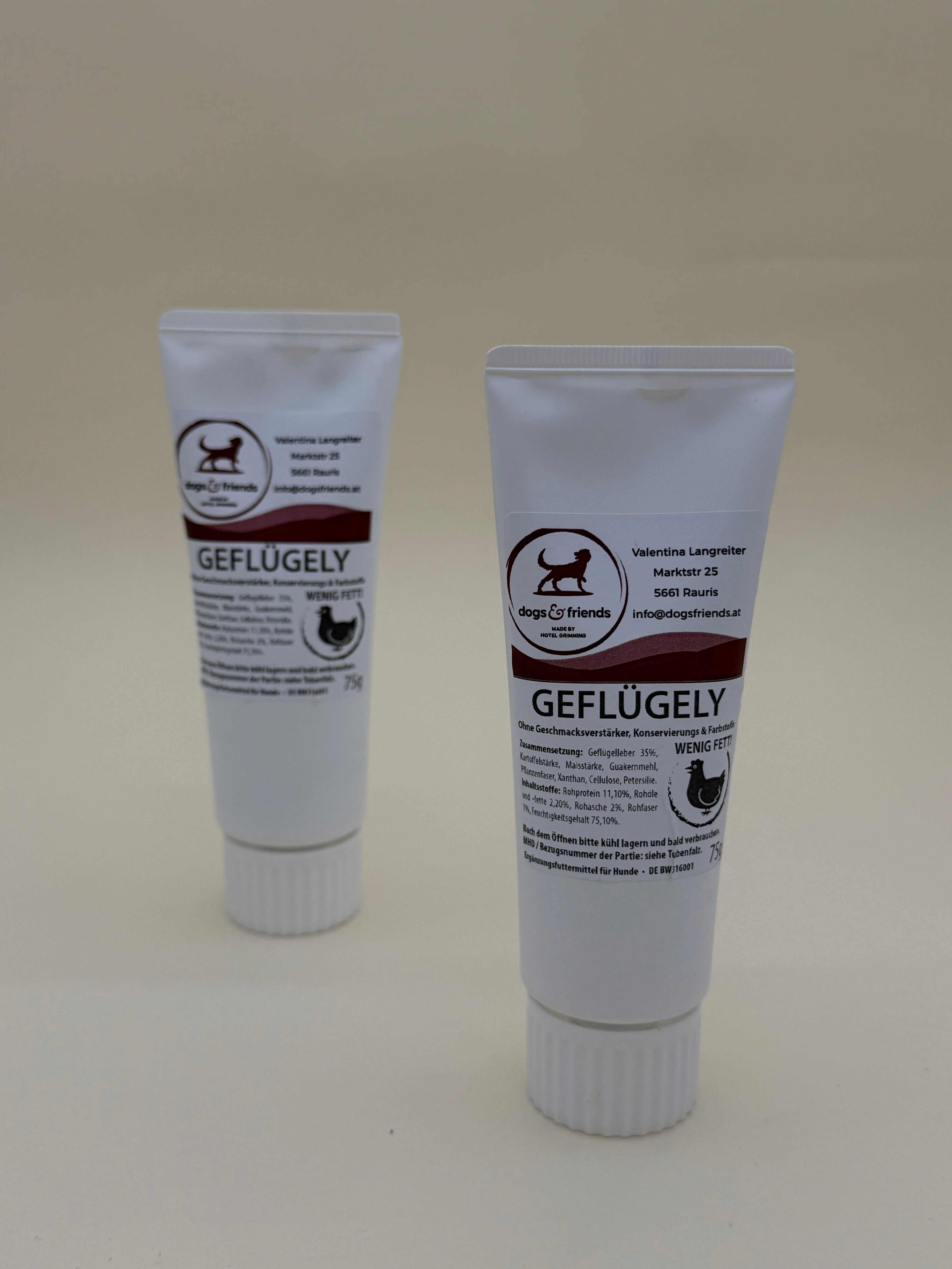 dogs&friends Tube „Geflügely” 75g
