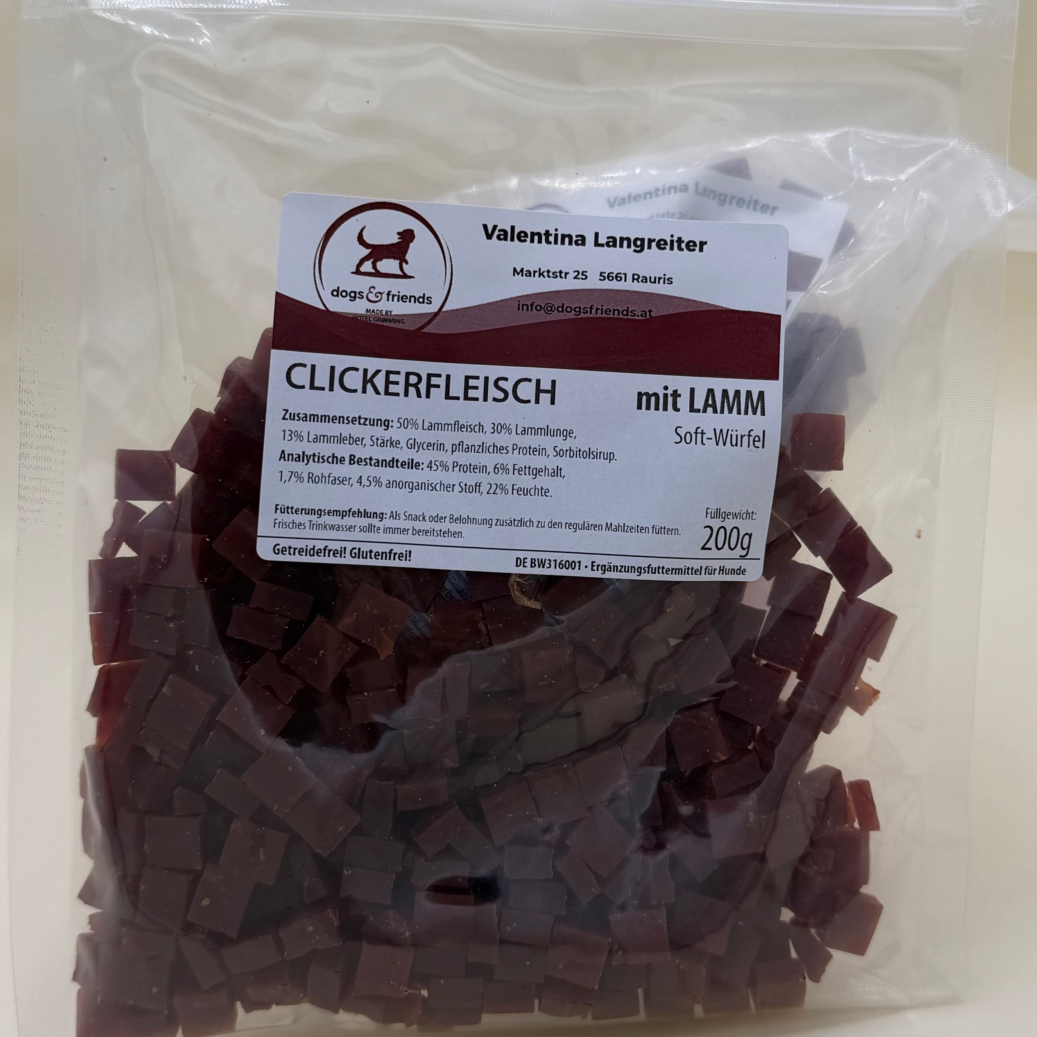 Clickerfleisch Lamm