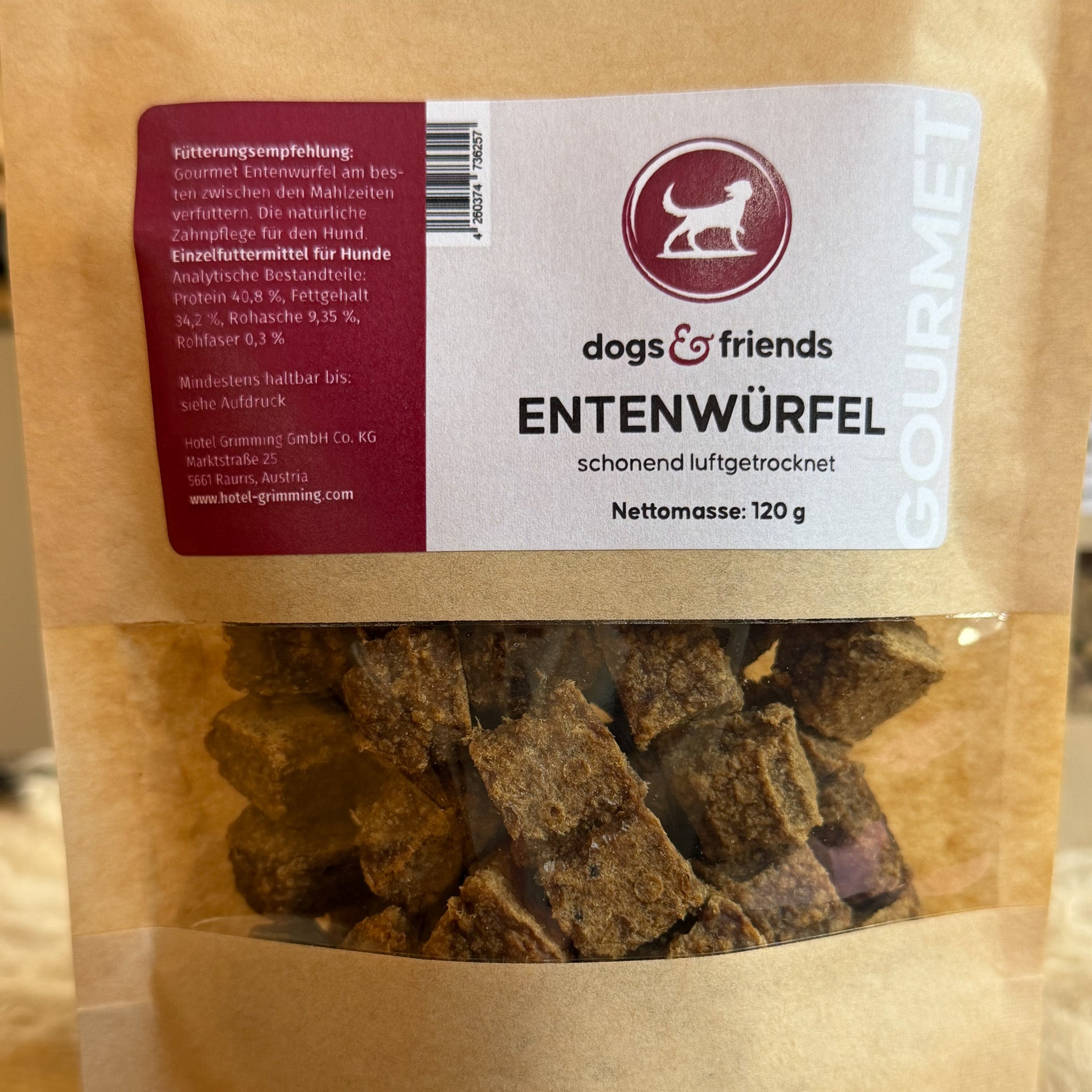 dogs&friends Entenwürfel 120g