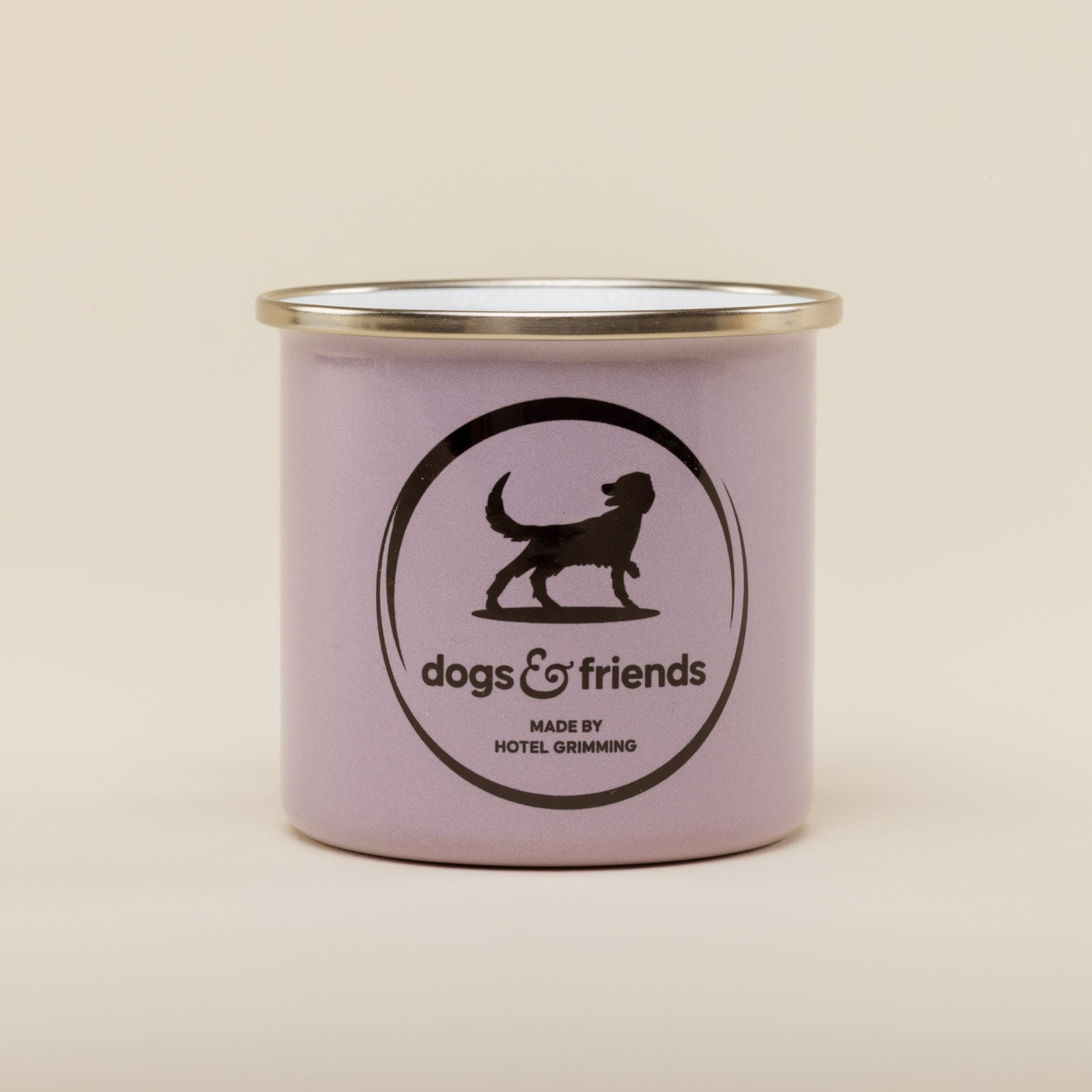 Emaille Tasse – dogs & friends