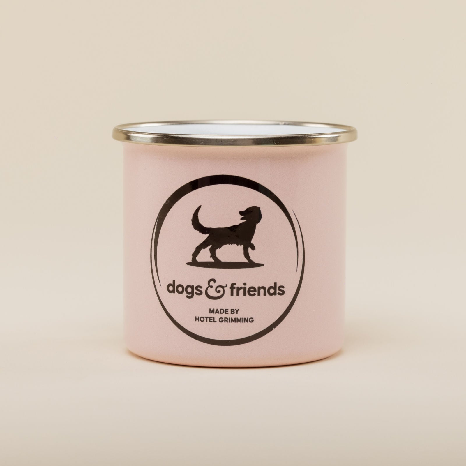 Emaille Tasse – dogs & friends