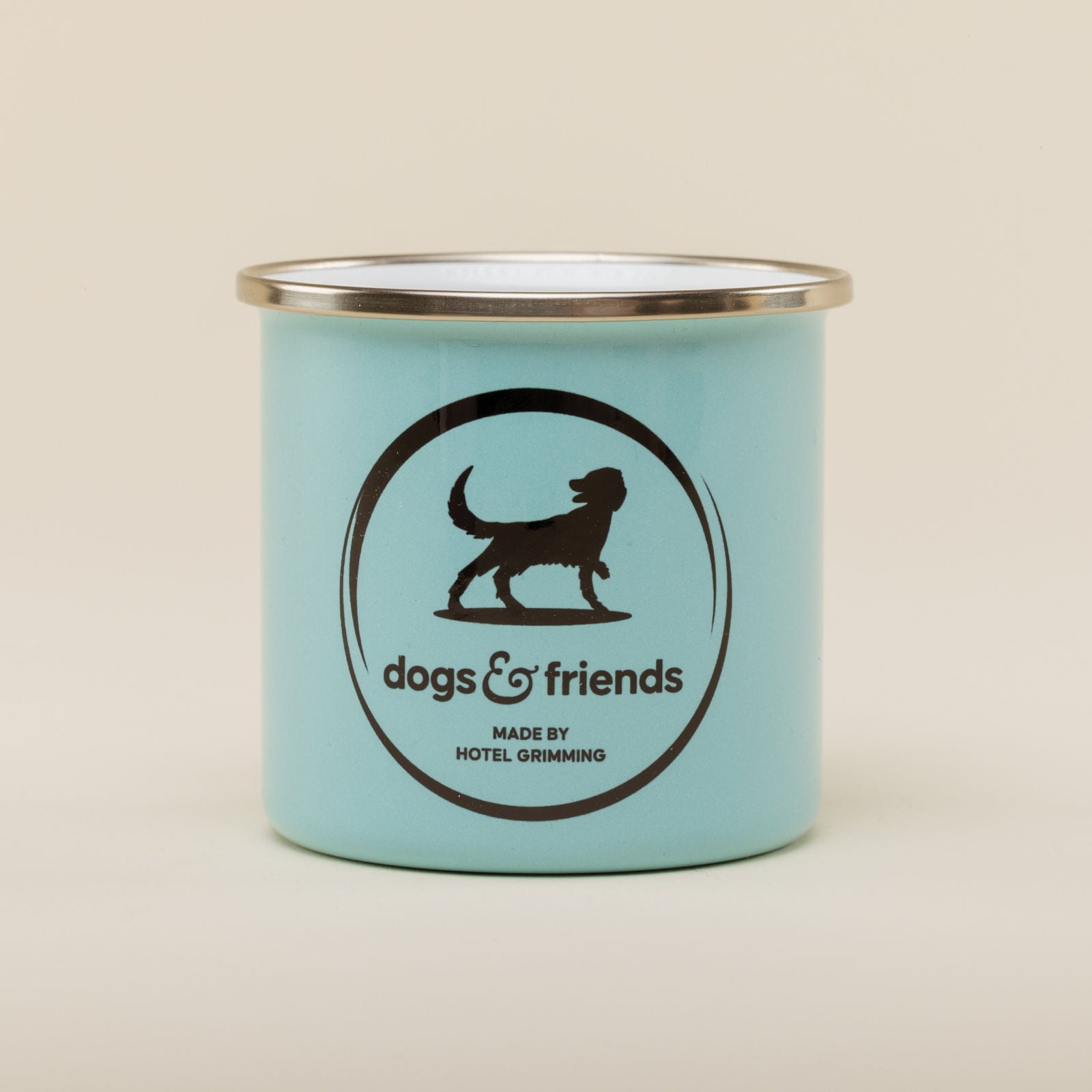 Emaille Tasse – dogs & friends