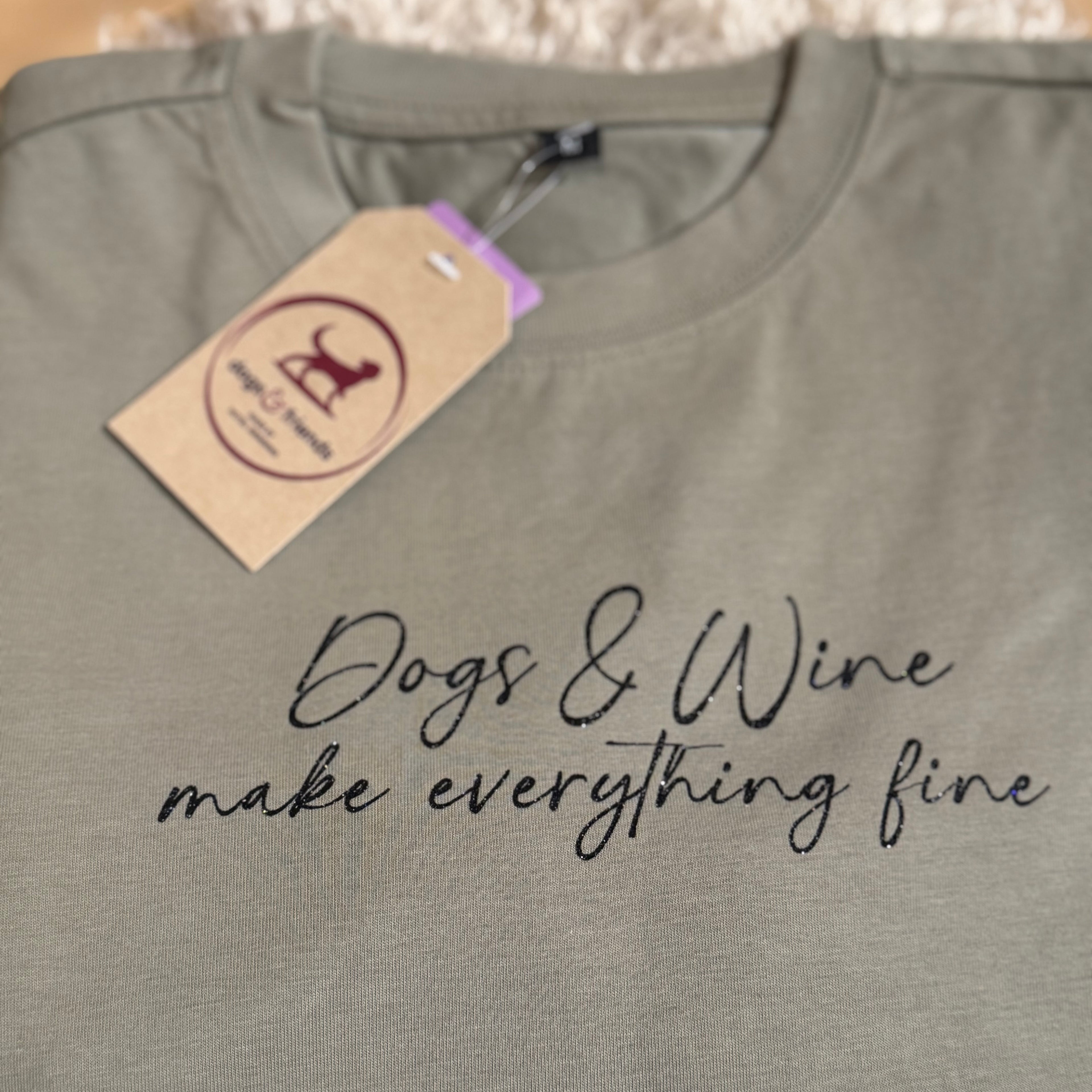 Dogs&wine make everything fine