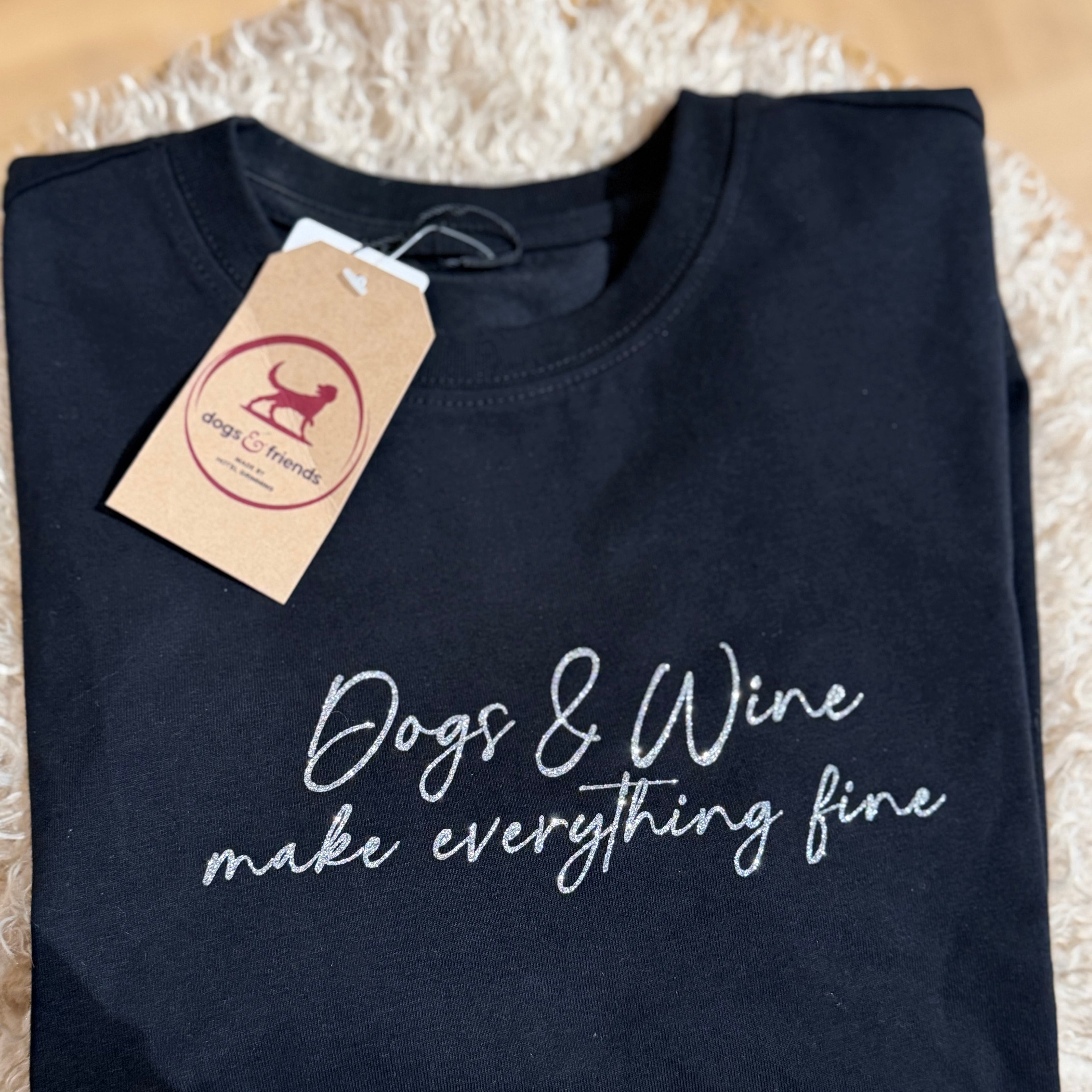 Dogs&wine make everything fine